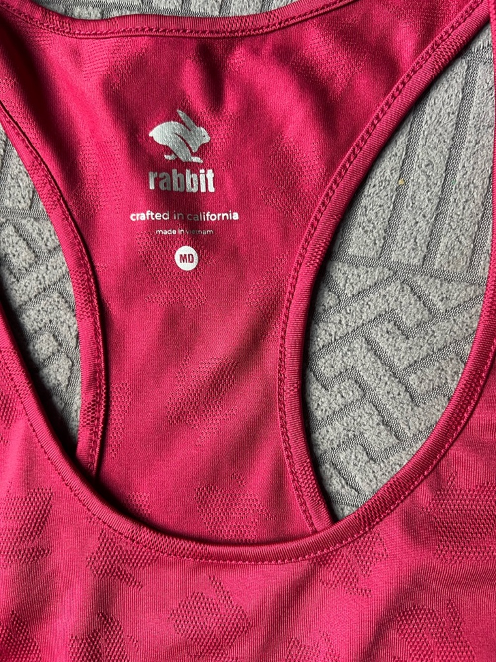 Rabbit Women's Fuchsia Racerback Tank Top